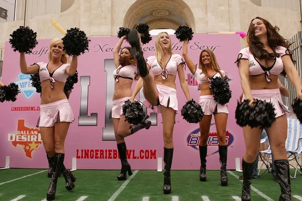 Lingerie League Cheerleaders — Stock Photo, Image