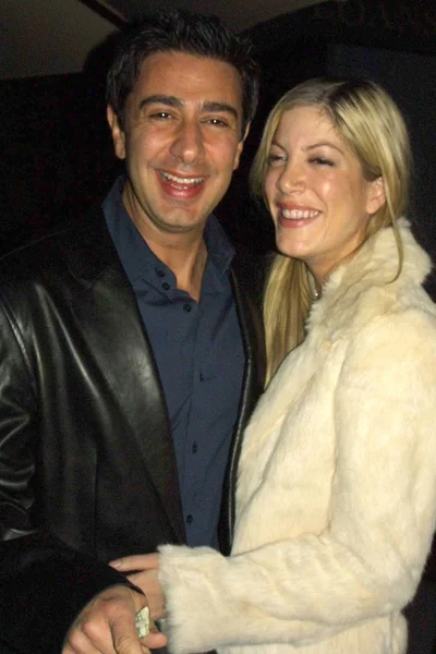 Tori Spelling and fiance Charlie Shanian — Stock Photo, Image