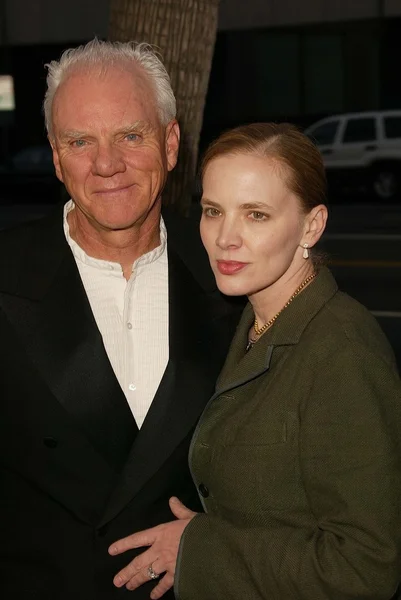 Malcolm McDowell and wife Kelley — Stock Photo, Image