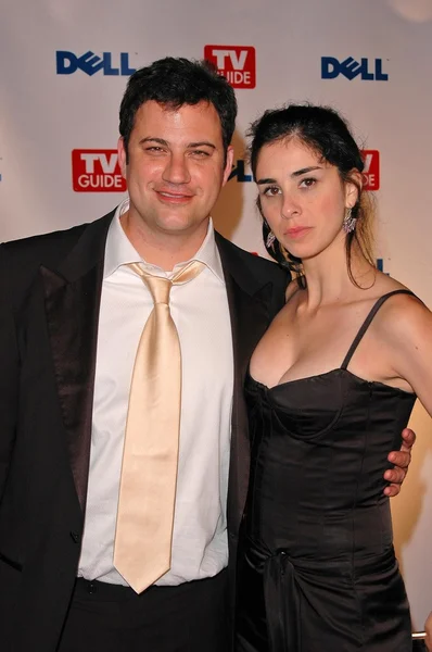 Jimmy Kimmel and Sarah Silverman — Stock Photo, Image