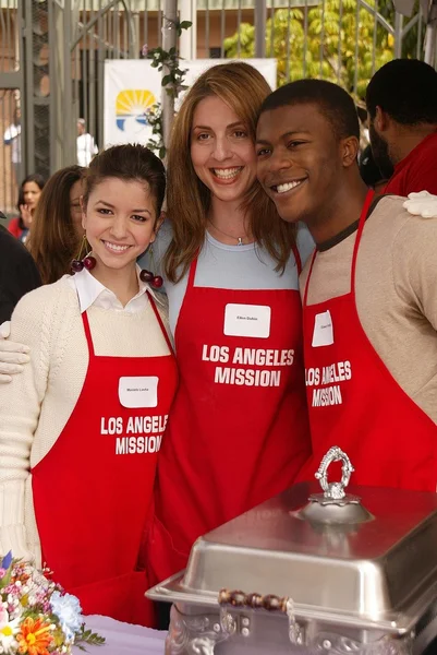 Masiela lusha, ellen dubin en edwin hodge — Stockfoto