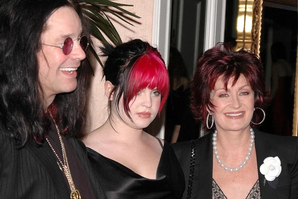 Kelly, Ozzy en sharon osbourne — Stockfoto