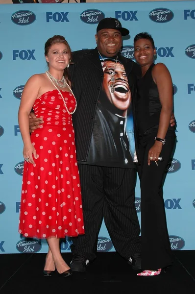 Kelly Clarkson, Ruben Studdard y Fantasia Barrino — Foto de Stock