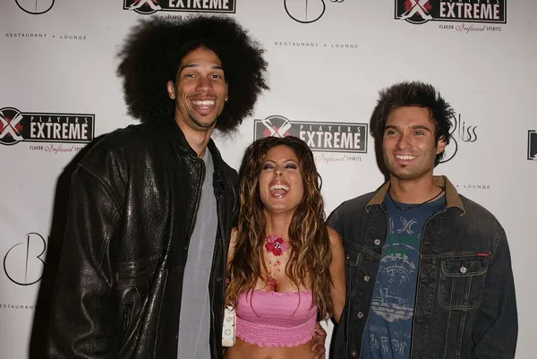 Kareem abdul Johansson Jr, kerri kasem och diego varas — Stockfoto