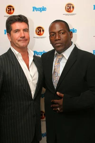 Randy Jackson, Simon Cowell — Zdjęcie stockowe