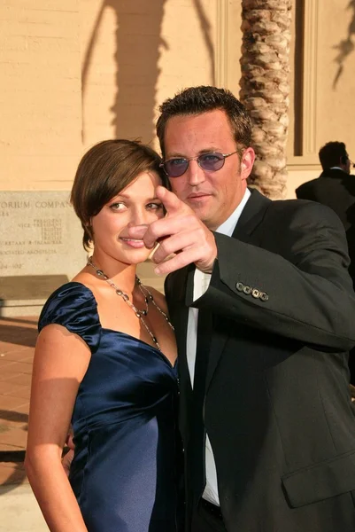 Matthew Perry and Rachel Dunn — Stock Photo, Image