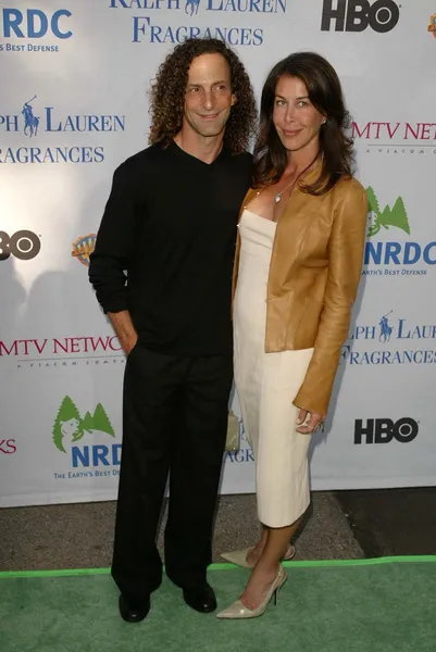 Kenny G and wife — Stock Photo, Image