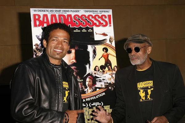 Mario van peebles och melvin van peebles — Stockfoto