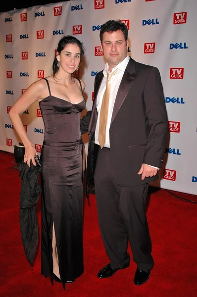 Jimmy Kimmel y Sarah Silverman — Foto de Stock