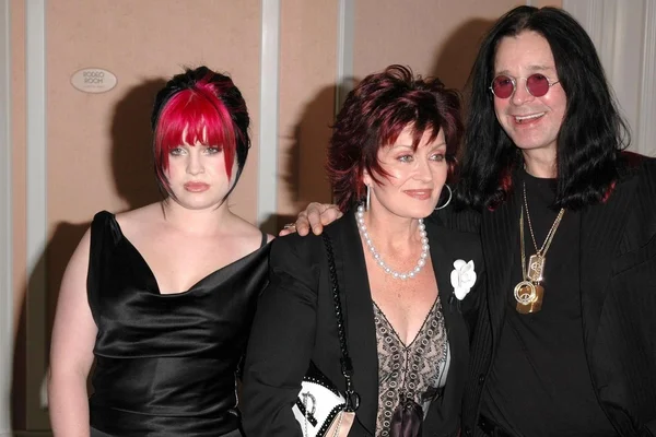 Kelly, Sharon e Ozzy Osbourne — Foto Stock