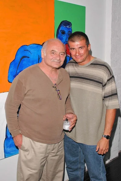 Burt Young e il pugile Danny Musico — Foto Stock