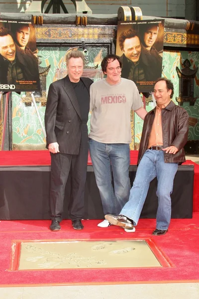 Christopher Walken, Quentin Tarantino e Kevin Pollak — Fotografia de Stock