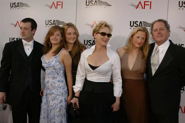 Meryl Streep and family — Stock Photo, Image