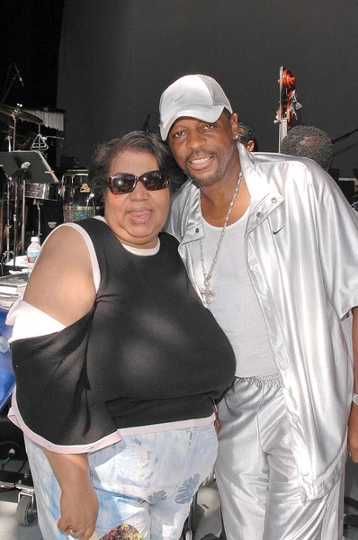 Aretha franklin ve ali "ollie" woodson — Stok fotoğraf