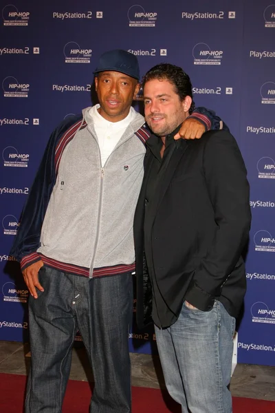 Russell simmons i brett ratner — Zdjęcie stockowe