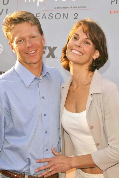 Alexandra paul och make ian murray — Stockfoto