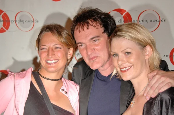 Zoe Bell, Quentin Tarantino y Monica Staggs — Foto de Stock