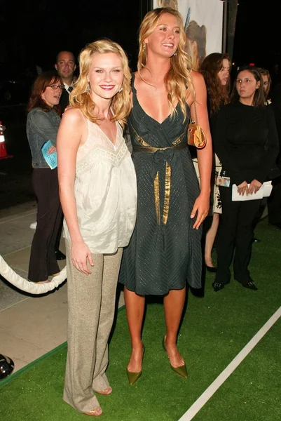 Kirsten Dunst og Maria Sharapova - Stock-foto
