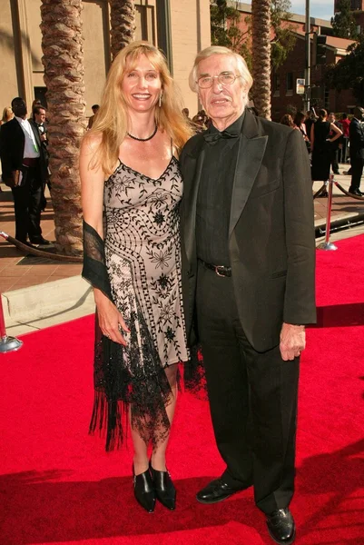 Martin Landau and Gretchen Becker — Stock Photo, Image