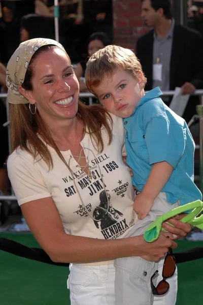 Melissa Fiumi e figlio — Foto Stock