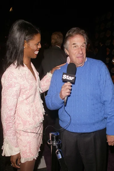 Omarosa Manigault Stallworth entrevista a Henry Winkler — Foto de Stock