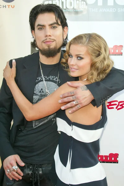 Dave navarro och carmen electra — Stockfoto