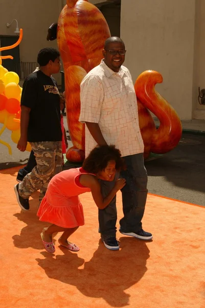 Forest Whitaker and daughter — Stock Photo, Image