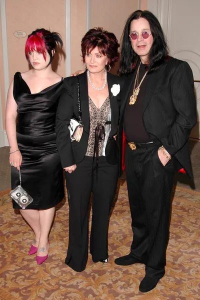 Kelly, Sharon y Ozzy Osbourne — Foto de Stock