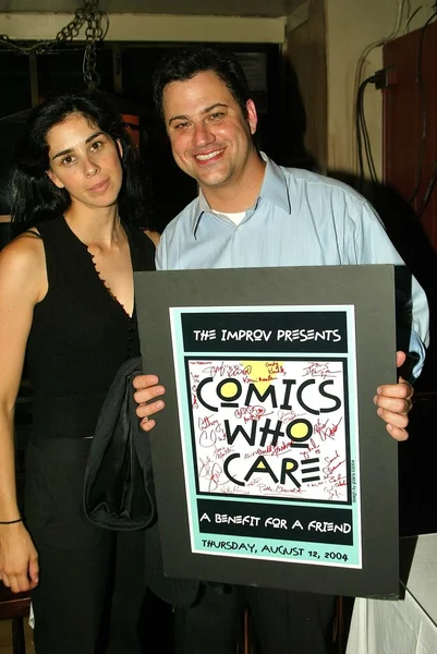 Sarah Silverman y Jimmy Kimmel —  Fotos de Stock