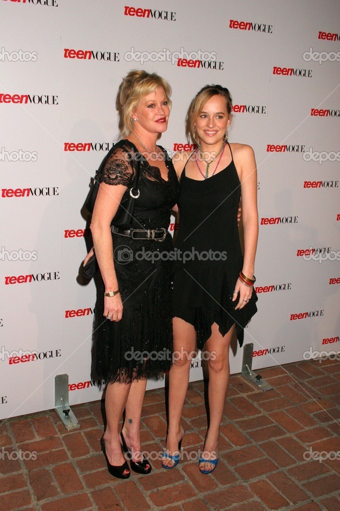 Melanie Griffith and daughter Dakota Johnson at the Teen Vogue 