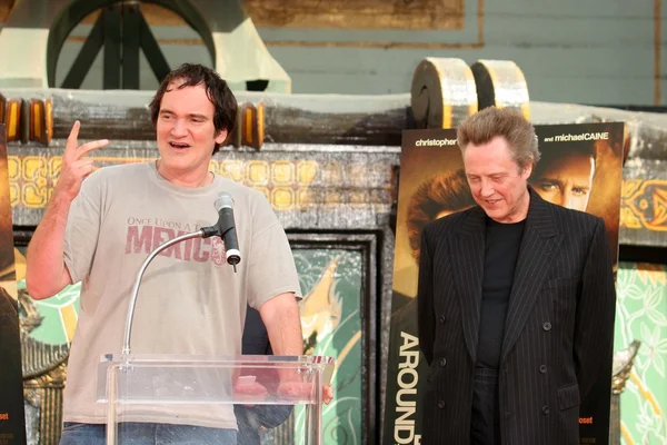 Quentin tarantino en christopher walken — Stockfoto