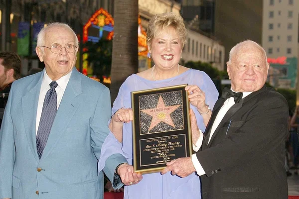 Jan and Mickey Rooney Star on the Hollywood Walk of Fame — Stock Photo, Image