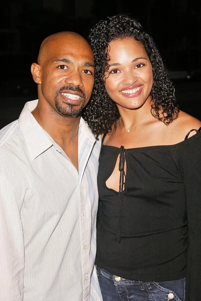 Michael Beach and Alicia Wilson — Stock Photo, Image