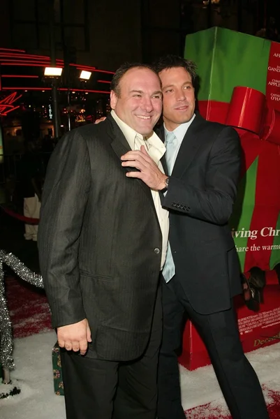 James Gandolfini and Ben Affleck — Stock Photo, Image