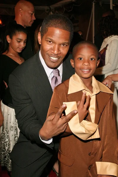 Jamie Foxx and C.J. Sanders — Stock Photo, Image