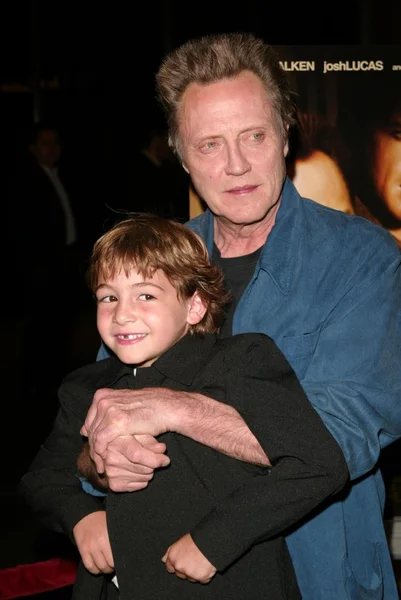 Christopher walken und jonah bobo — Stockfoto