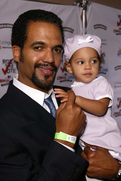 Kristoff St. John y su hija — Foto de Stock