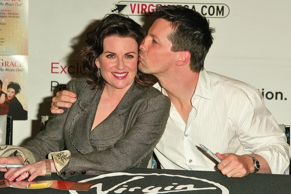 Megan mullally och sean hayes — Stockfoto