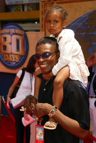 Keith David y su hija — Foto de Stock