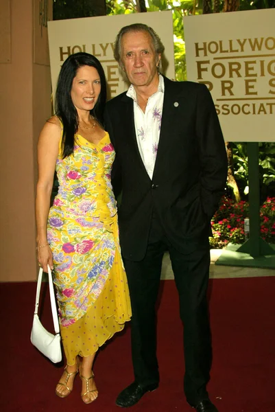 Annie Bierman y David Carradine — Foto de Stock