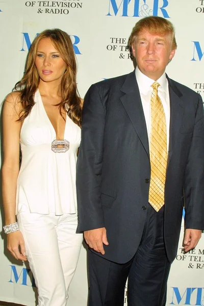 Melania Knauss y Donald Trump — Foto de Stock