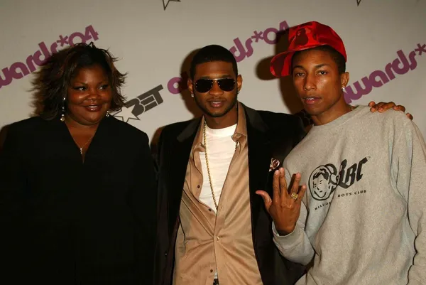 Mo'Nique, Usher e Pharrell Williams — Foto Stock