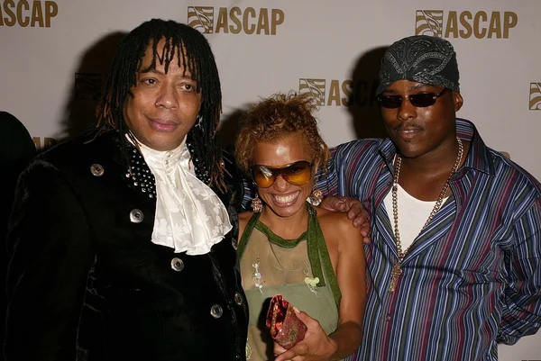 Rick James con su hija Tyenza y Won-G —  Fotos de Stock