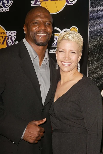 Terry Crews y su esposa Rebecca — Foto de Stock