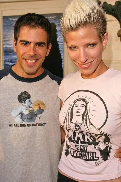 Eli Roth y Natasha fecha — Foto de Stock