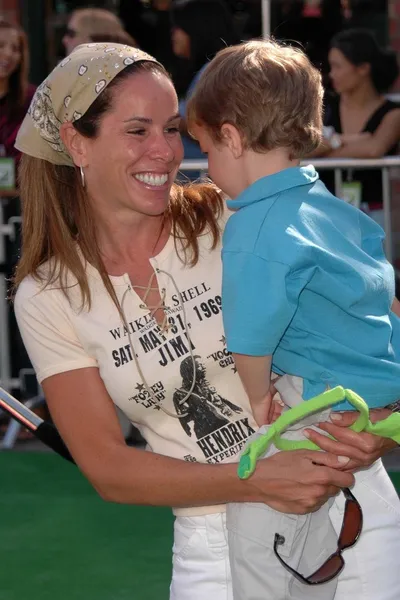 Melissa Fiumi e figlio — Foto Stock