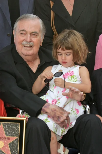 James Doohan and daughter Sarah — Stock Photo, Image