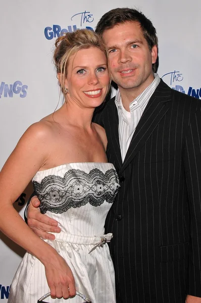 Cheryl Hines dan suami — Stok Foto