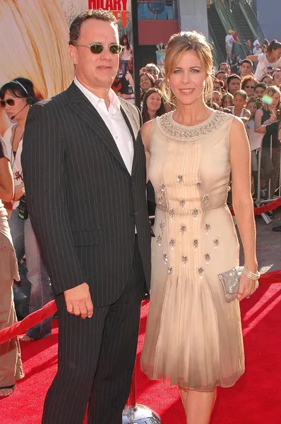 Tom hanks en rita wilson — Stockfoto