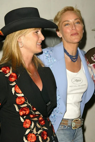 Kelly Stone Singer and Sharon Stone — Stock Photo, Image